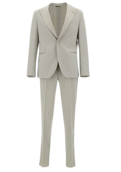 Abito petto a lancia con rever in raso MANUEL RITZ EVENING | Abiti | 3830AR3328X 25310421